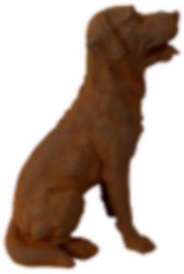 Cast Iron Gun Dog Statue